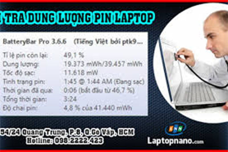 Kiểm tra tình trạng pin