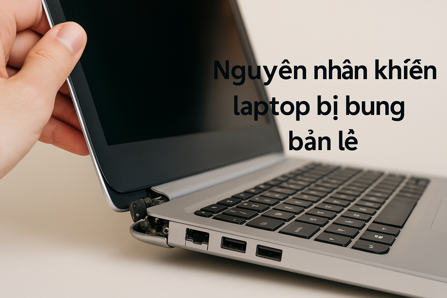 Nguyên nhân khiến laptop bị bung bản lề