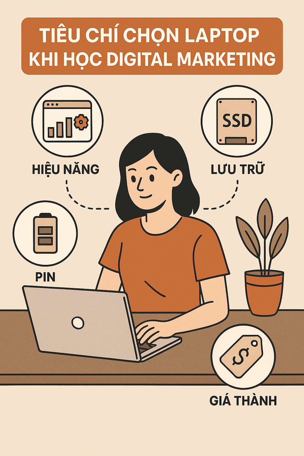 Tiêu Chí Chọn Laptop Khi Học Digital Marketing
