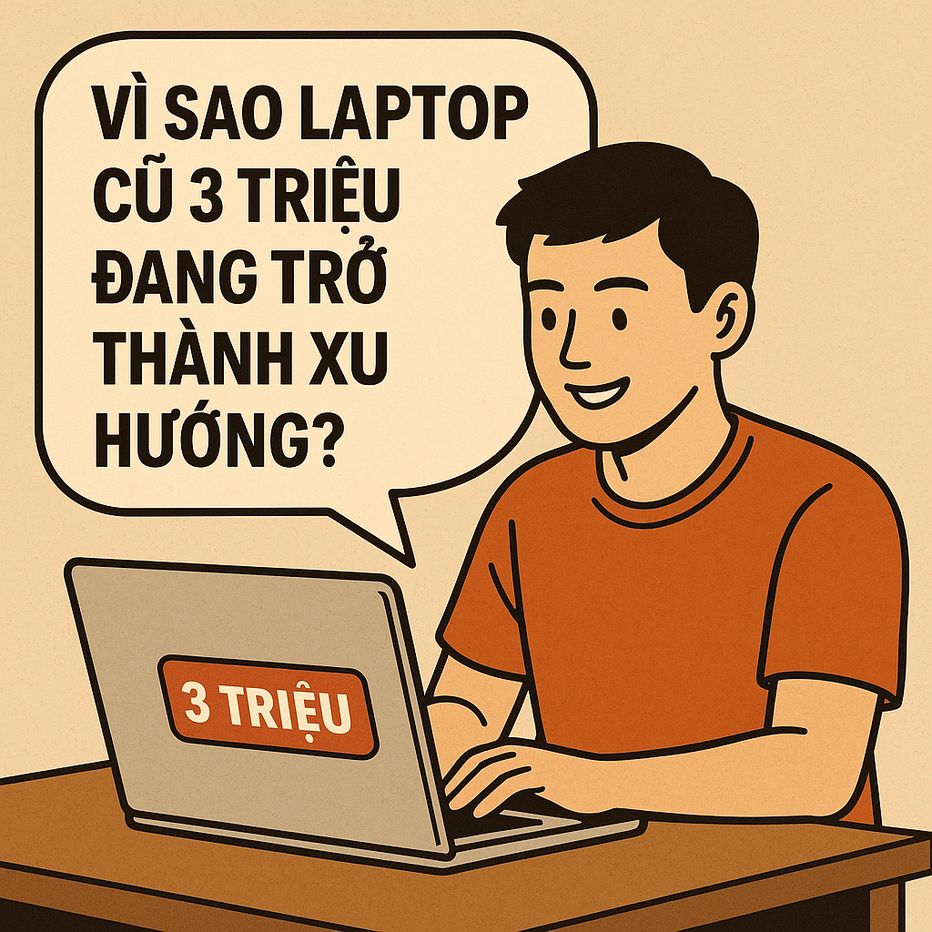 Vì sao laptop cũ 3 triệu đang trở thành xu hướng 1