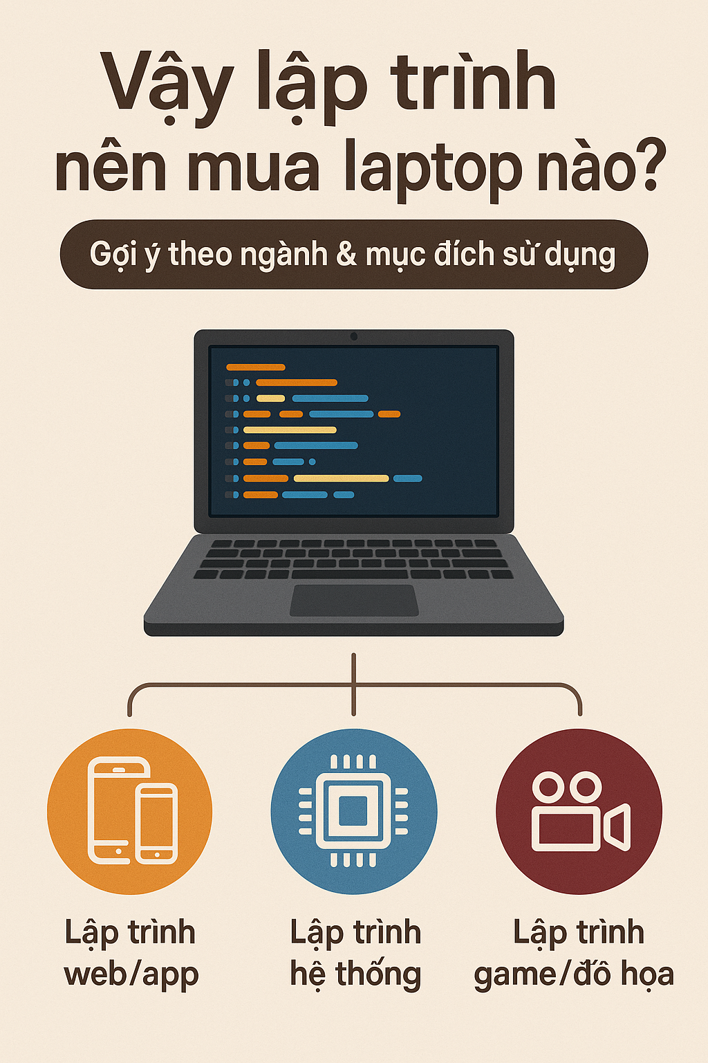 Vậy lập trình nên mua laptop nào Gợi ý theo ngành & mục đích sử dụng