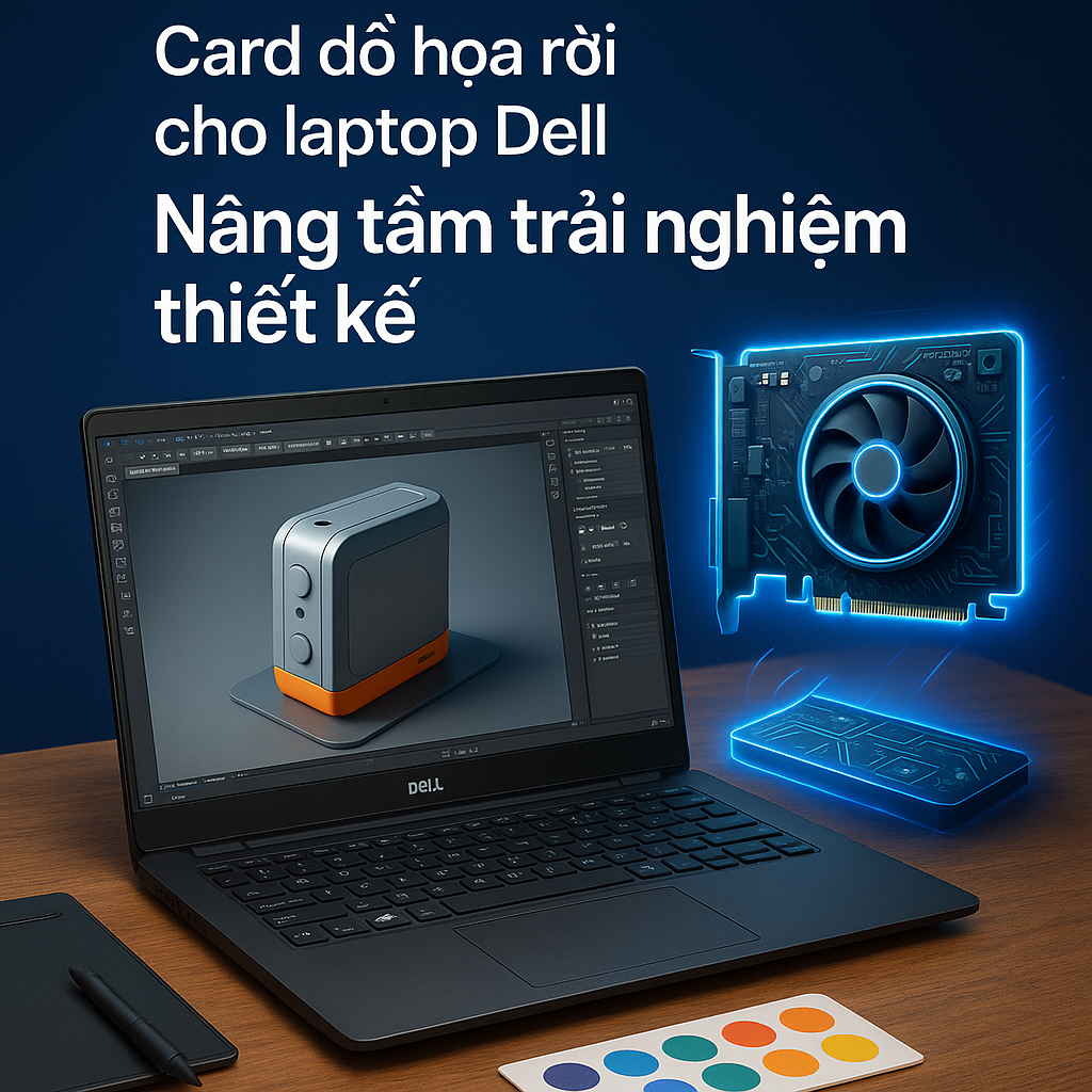 Card đồ họa rời cho laptop Dell – Nâng tầm trải nghiệm thiết kế