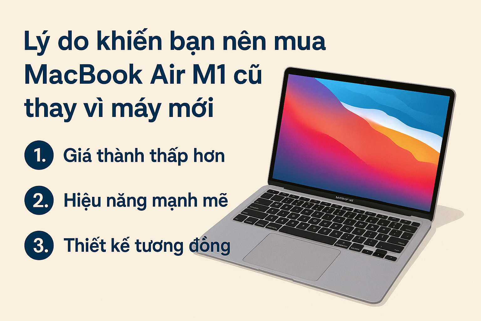  Lý do khiến bạn nên mua MacBook Air M1 cũ thay vì máy mới