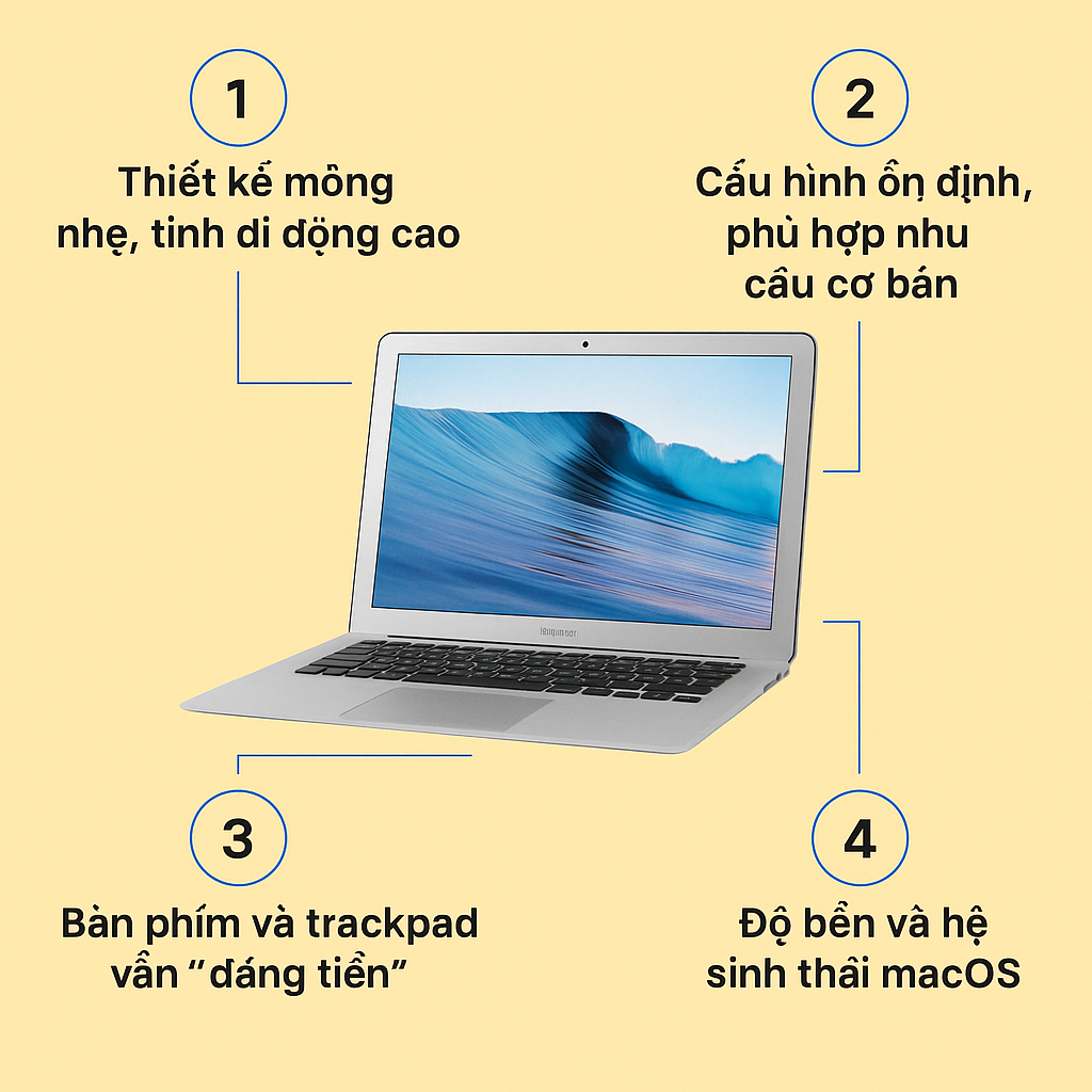 Những lý do khiến MacBook Air 2017 cũ vẫn “hot” trên thị trường