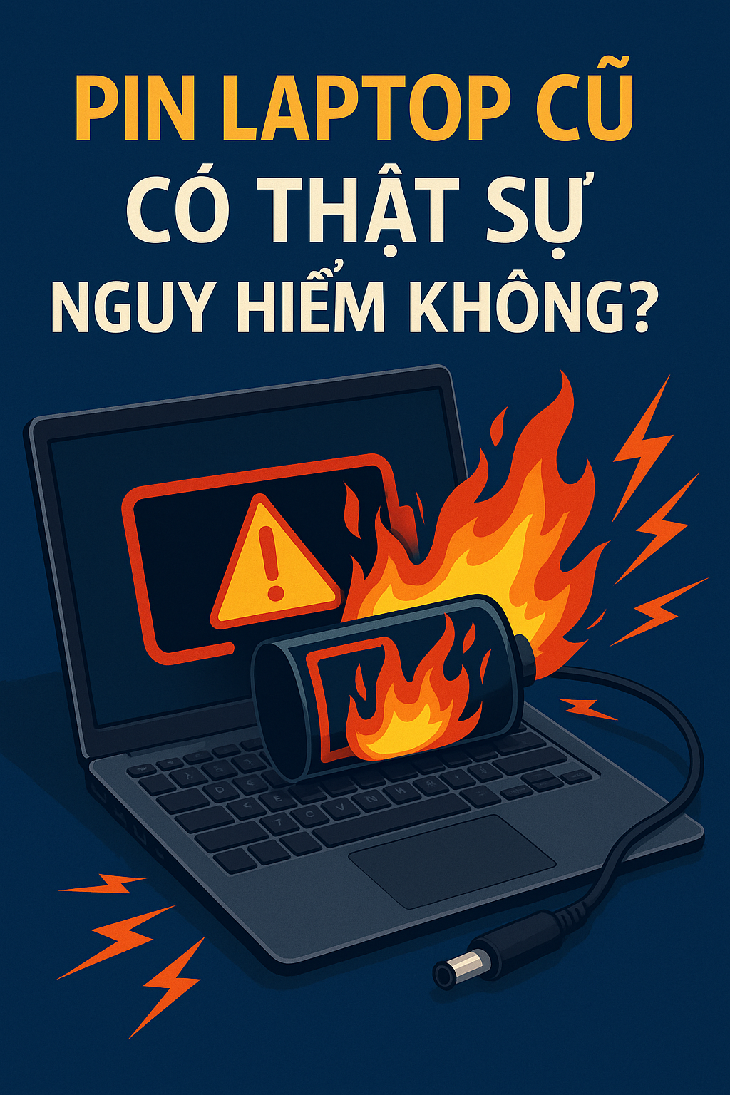 Pin Laptop Cũ Có Thật Sự Nguy Hiểm Không