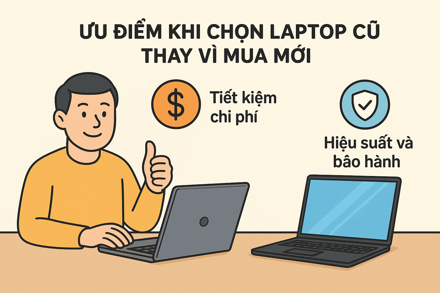   Ưu điểm khi chọn laptop cũ thay vì mua mới